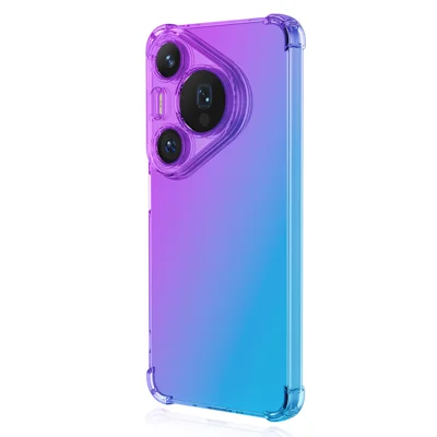 ENKAY для Huawei Pura 90 Pro чехол из ТПУ с утолщенными углами, ударопрочный задний чехол - фиолетовый / синий