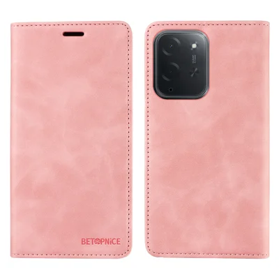  BETOPNICE for Xiaomi Poco C95 Pro Case  Magnetic Closure RFID Blocking Wallet Stand Leather Phone Cover - Pink