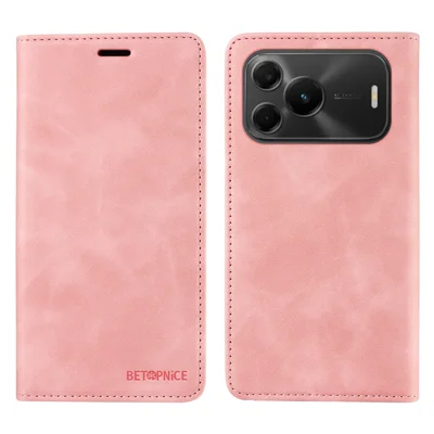  BETOPNICE for Huawei nova 16 SE 5G Case  Magnetic Closure RFID Blocking Wallet Stand Leather Phone Cover - Pink