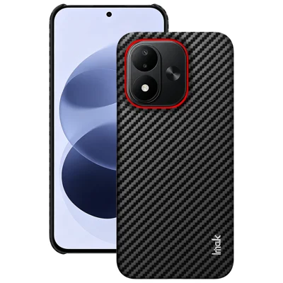 IMAK para Xiaomi Redmi Note 17 5G (Global) / Xiaomi Redmi Note 17 (Índia/China) 5G / Xiaomi Redmi Note 17 4G (Global) Capa Série Ruiyi Textura Fibra de Carbono em Pele + PC Capa Protetora - Conforme Ilustrado