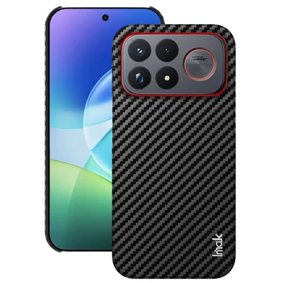  IMAK for Xiaomi Poco F9 Ultra 5G Ruiyi Series Case Carbon Fiber Texture Leather + PC Protective Cover - As Shown