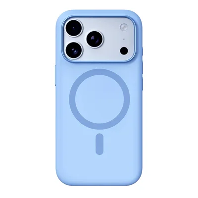 ROCK for iPhone 18 Pro / 17 Pro Magnetic Case Liquid Silicone + Microfiber Lining Soft Protection Phone Cover - Blue