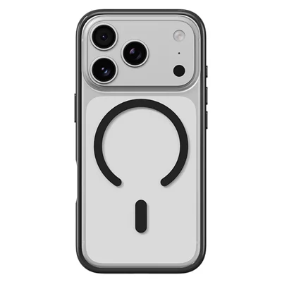 ROCK til iPhone 18 Pro / 17 Pro Magnetisk Case PC + TPU Anti-gulnings Clear Cover - Sort