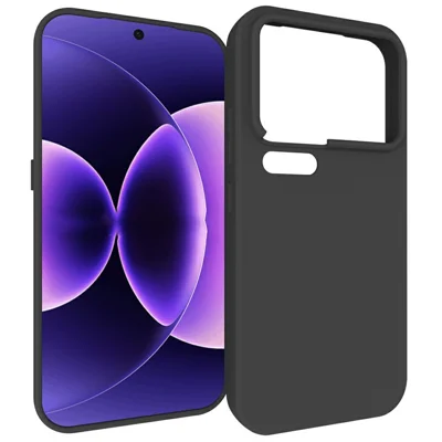 Чехол для Xiaomi 18 Pro, матовый, мягкий чехол из ТПУ - черный