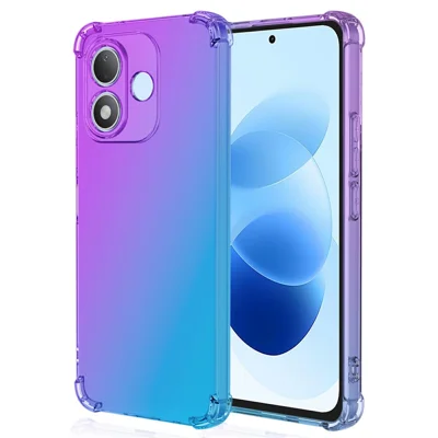 Obudowa na Xiaomi Redmi Note 17 5G (Global) / 17 4G (Global) / 17 (Indie/Chiny) 5G Gradientowy kolor TPU Antywypadkowa pokrywa na telefon - fioletowy / niebieski