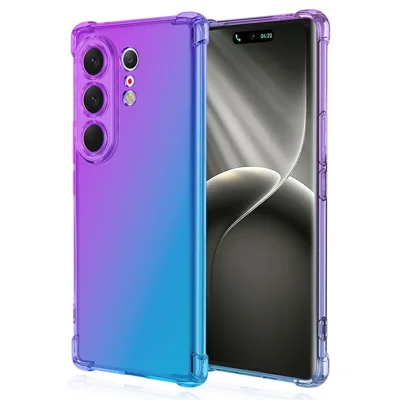 Pour TECNO Camon 50 Ultra 5G / 50 Pro 4G Coque Coloris dégradé TPU Anti-chute Housse de téléphone - Violet / Bleu