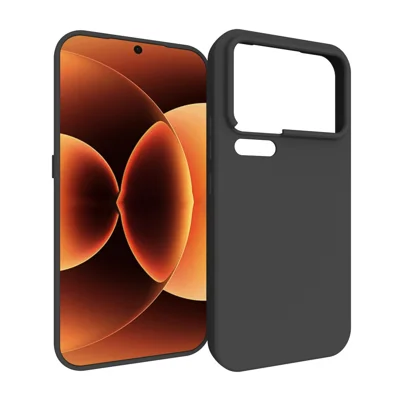 For Xiaomi 18 Pro Max Case Matte Finish Soft TPU Phone Cover - Black