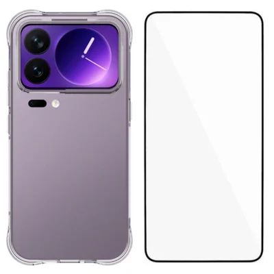  WANLONFENG na Xiaomi 18 Pro Seria WL Obudowa 2,0 mm TPU z folią hartowaną - Przezroczysta