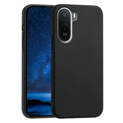 Per Xiaomi Poco C85x 5G / Xiaomi Poco C81 4G / Xiaomi Poco C81 Pro 4G / Xiaomi Redmi A7 Pro 4G (171,56 mm) Custodia in TPU Morbido Antiurto con Texture Antiscivolo per Telefono - Nero