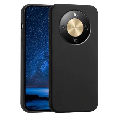 Funda para Honor X70 5G / Honor X9d 5G / Honor Magic8 Lite 5G, carcasa suave de TPU anticaídas con textura antideslizante, color negro