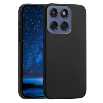 Pour Motorola Edge 60 5G / Motorola Edge 60 Fusion 5G Coque Souple en TPU Anti-chute avec Texture Antidérapante - Noir