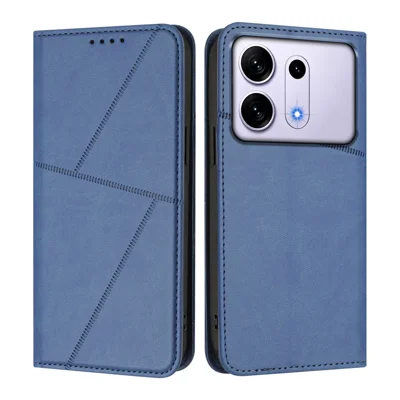 Für Samsung Galaxy S27 Pro Brieftaschenhülle mit Magnetverschluss Ledertasche mit Ständer - Königsblau