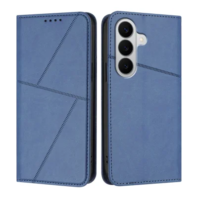  Custodia portafoglio per Samsung Galaxy S27 con chiusura magnetica, cover pieghevole in pelle con supporto - Blu reale