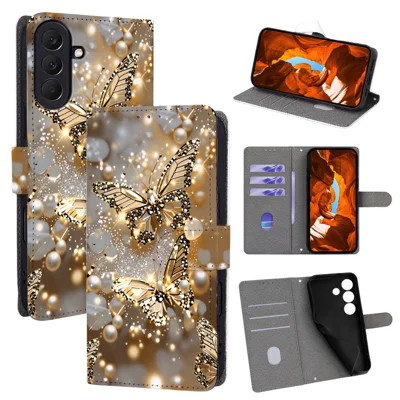 For Samsung Galaxy A27 5G Case Mønsterprintet PU-læder Wallet Flip-telefondæksel - QMMY0237