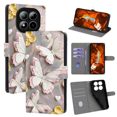 For Xiaomi Redmi Note 15 Pro+ 5G (Global) / Poco M8 Pro 5G Case Pattern Printed PU Leather Wallet Flip Phone Cover - QMFD0005