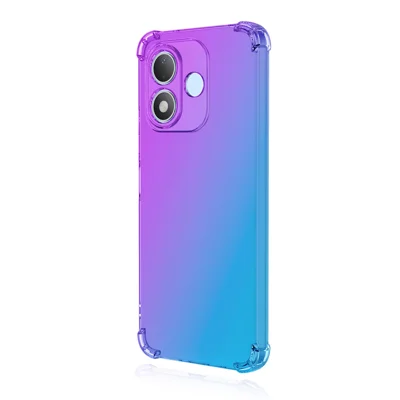 ENKAY para Xiaomi Redmi Note 17 5G (Global) / Xiaomi Redmi Note 17 4G (Global) Capa TPU Capa Traseira de Telemóvel à Prova de Quedas com Cantos Reforçados - Roxo / Azul