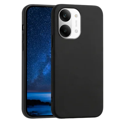 Obudowa na Xiaomi Redmi Turbo 5 Max 5G / Xiaomi Poco X8 Pro Max 5G, miękka obudowa TPU przeciwupadkowa z antypoślizgową fakturą - Czarna