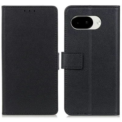 For Google Pixel 11a Case PU Leather Stand Wallet Phone Cover - Black
