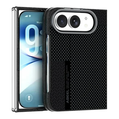 ABEEL For iPhone Duo Magnetic Case Ultra-thin 6D Printed Shockproof TPU PC Aluminum Alloy Leather Phone Cover - Guardian Model 2 No. 2