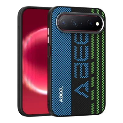 ABEEL For Huawei Pura X View Magnetic Case Micro-Embossing 6D Printed PC TPU Aluminum Alloy Leather Phone Cover - Outstanding No. 1