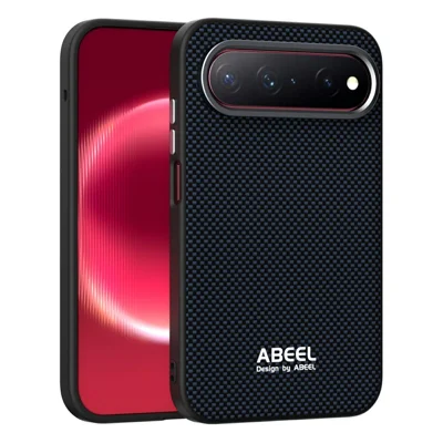 ABEEL For Huawei Pura X View Magnetic Case Printed PC TPU Aluminum Alloy Leather Phone Cover - Black