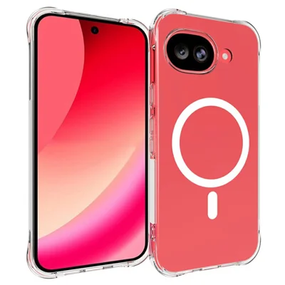 For Google Pixel 11a Magnetic Case TPU Anti-drop Phone Back Cover - Transparent