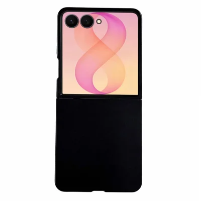 For Samsung Galaxy Z Flip8 Case Shockproof PC Protective Foldable Phone Cover - Black