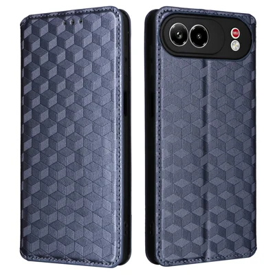 Funda para ZTE nubia Air Pro 5G con Cartera y Diseño de Rombo en Cuero PU - Azul