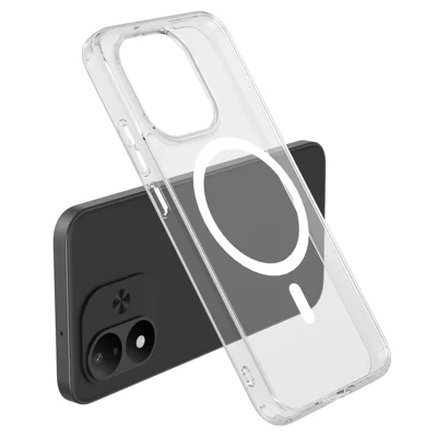 LEREACH seria TOC dla Xiaomi Redmi Note 17 4G (Global) / Note 17 5G (Global), etui magnetyczne TPU + akrylowa obudowa telefoniczna - przezroczysta