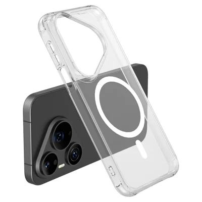 LEREACH TOC Series for Huawei Pura 90 Pro / Pura 90s Pro Magnetic Case TPU + Acrylic Phone Cover - Transparent