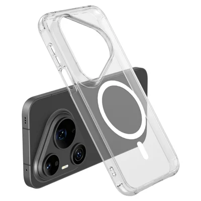 LEREACH TOC Series for Huawei Pura 90 Pro Max / Pura 90s Pro Max Magnetic Case TPU + Acrylic Phone Cover - Transparent