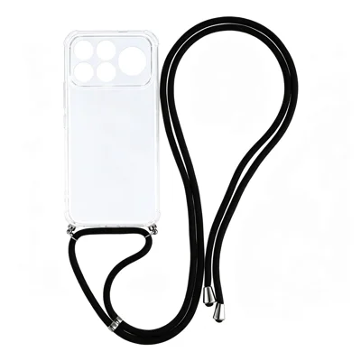 Étui pour Xiaomi Redmi K100 Pro Max 5G (Chine) - Étui transparent en TPU avec coins renforcés et cordon de transport - Transparent