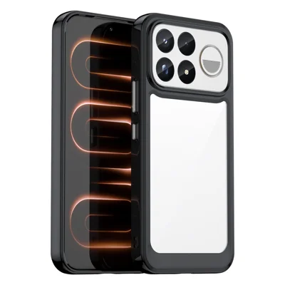 Coque pour Xiaomi Redmi K100 Pro Max 5G (Chine) - TPU + Acrylique, Protection Transparente pour Téléphone - Noir