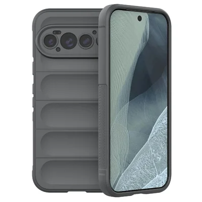 Custodia per Google Pixel 11 Pro Anti-caduta in TPU Morbido Custodia Posteriore Robusta - Grigio Scuro