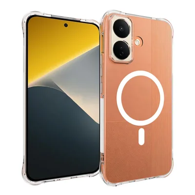 Compra al por mayor para carcasa magnética Xiaomi Poco X8 5G, funda trasera transparente de TPU anti-caída