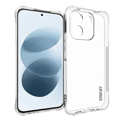  HAT PRINCE dla Xiaomi Redmi Note 17 Pro Max 5G / Xiaomi Redmi Note 17 Pro+ 5G ENKAY Przezroczysta Obudowa na Telefon Antywstrząsowa Antypoślizgowa Pokrywa TPU - Przezroczysta