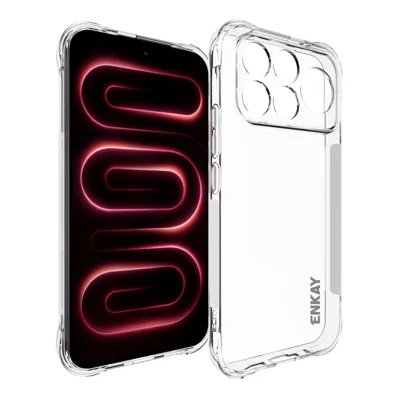  HAT PRINCE for Xiaomi Poco F9 Pro 5G ENKAY  Clear Phone Case Shockproof Anti-slip TPU Cover - Transparent