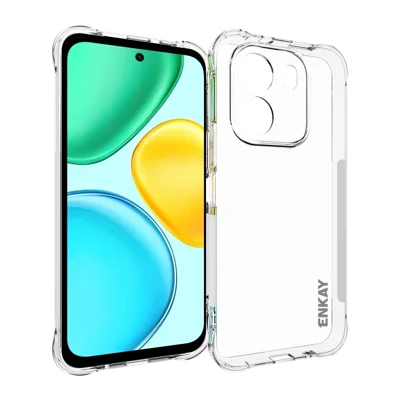  HAT PRINCE para Honor X6e 4G ENKAY Funda transparente para teléfono TPU a prueba de golpes y antideslizante - Transparente