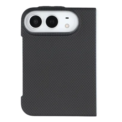 X-LEVEL fori Phone Duo Funda Magnética de Fibra de Carbono y Marco Metálico para Lente - Negro