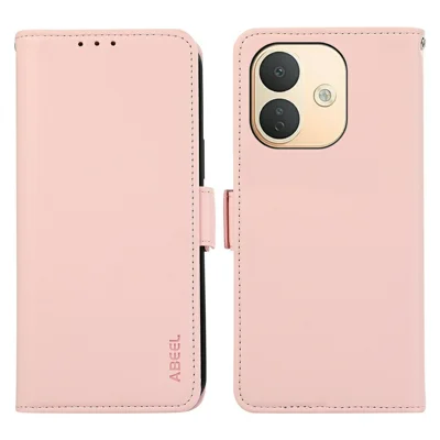 ABEEL For Xiaomi Redmi Note 17 Pro 5G Case Leather Phone Cover with RFID Blocking Wallet - Pink