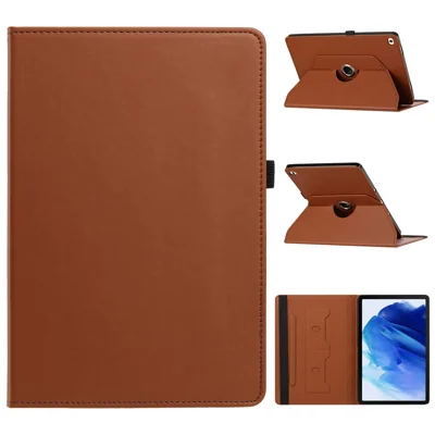 Tablet Case for iPad mini (2019) 7.9 inch / mini 4  / mini 3 / Mini 2 / Mini , PU Leather Rotating Stand Card Slots Cover - Brown