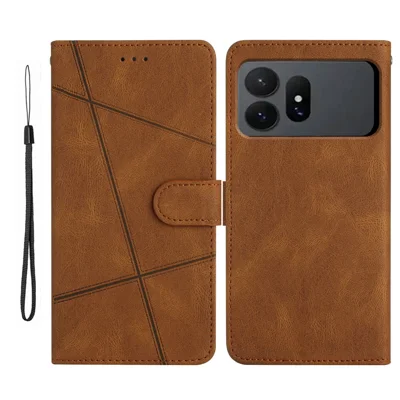 Für Samsung Galaxy S27 Ultra Hülle Crazy Horse-Optik PU-Leder-Mappe mit Ständer Handyhülle - Braun
