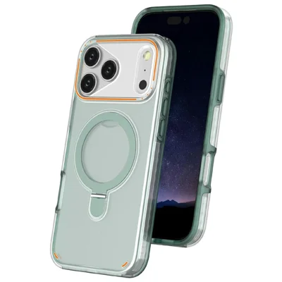 Für iPhone 18 Pro  /  17 Pro Magnetische Hülle Mit Drehbarem Ständer PC + TPU Schutzhülle - Mintgrün