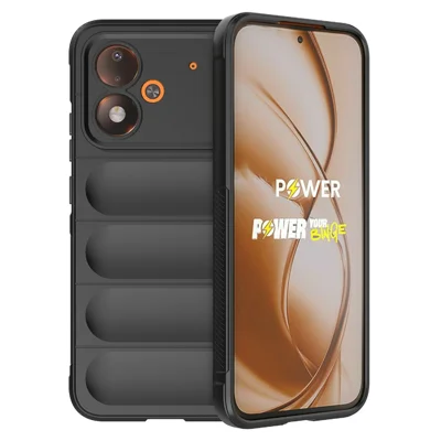 For Xiaomi Poco M8 Power 5G Phone Case Anti-Drop Soft TPU Rugged Back Cover - Black