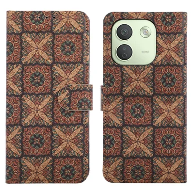 For Xiaomi Redmi Note 17 Pro Max 5G Leather Wallet Case Bohemian-style TPU PU Phone Cover with Stand - Hearts