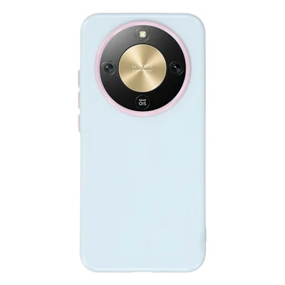 Phone Case for Honor X70 5G / X9d 5G / Magic8 Lite 5G , Shockproof TPU Cover with Detachable Camera Frame - Blue
