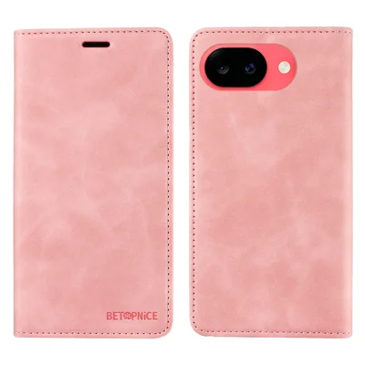 BETOPNICE til Google Pixel 11a Case  Magnetlukning RFID-blokerende wallet stående læder telefonbeskytning - Lyserød