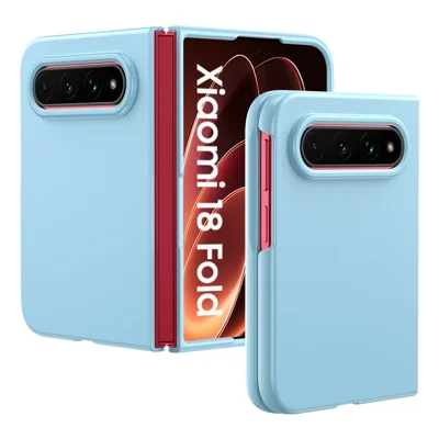 For Xiaomi 18 Fold Case Skin-Touch Texture Hard PC Folding Phone Cover - Baby Blue