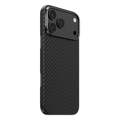 KEEPHONE DIAGO ARAMID Series for iPhone 18 Pro  /  17 Pro Magnetic Case Aramid Fiber + PC Ultra Thin Phone Back Cover - Black