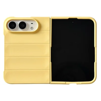 For iPhone Duo Case Slim Hudvenlig TPU + PC Folderbar Telefonbeskyttelse - Gul